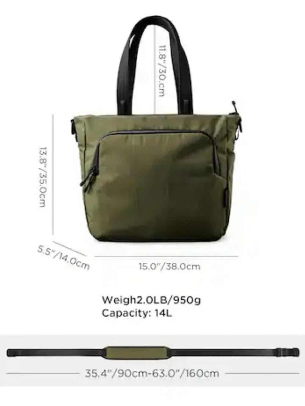 ALPAKA  ARMY  Green Tote Bag  AXOflux 600d